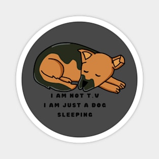 Sleeping dog T-shirt Magnet